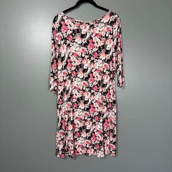 Annabelle Women's Cottagecore Pink Floral T-Shirt Dress - Size Medium - Grunge - Picture 6 of 6